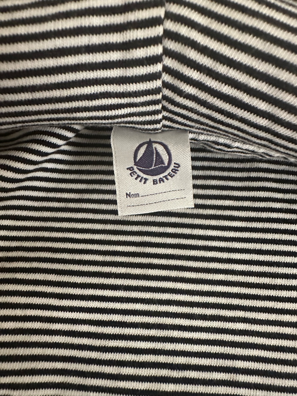 Ivory Hooded Rain Cape with Black Stripe Lining - Picture 2 of 4